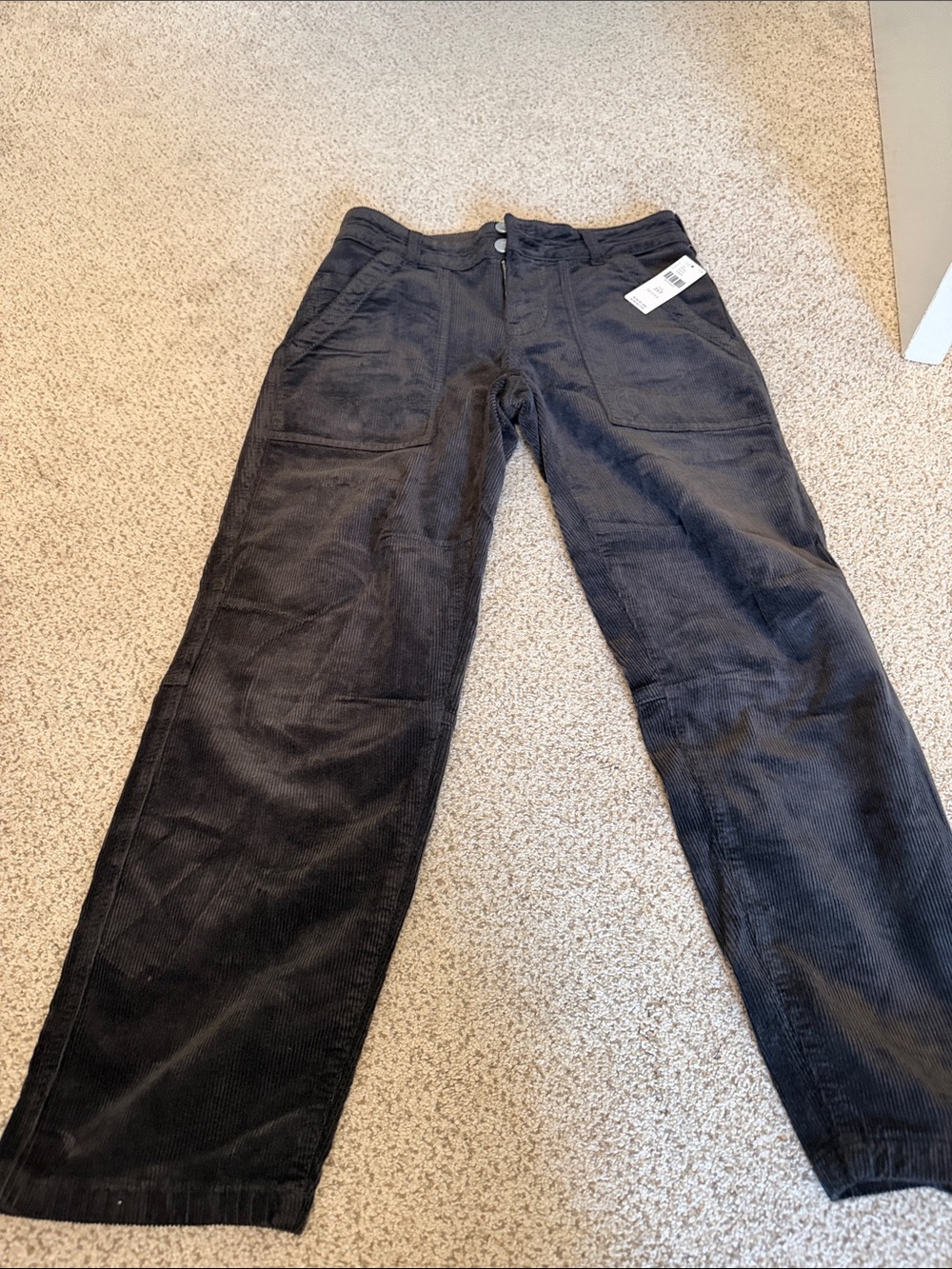 J. Crew Men's Black Corduroy Relaxed Jeans
